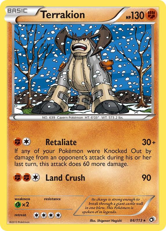 Terrakion 84/113 - Holo Rare - Holo