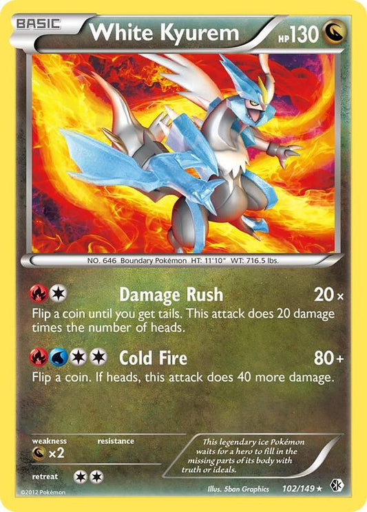 White Kyurem 102/149 - Rare - Reverse Holo