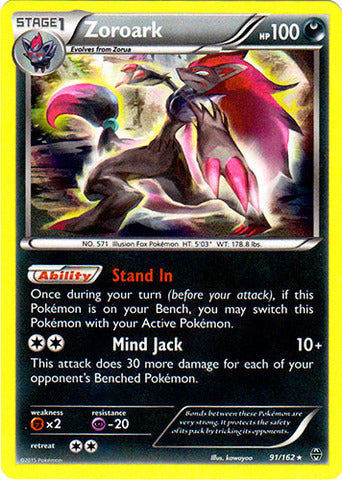 Zoroark - 91/162 - Holo Rare