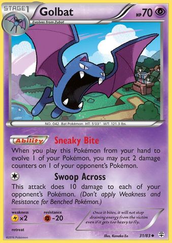Golbat - 31/83 - Uncommon - Reverse Holofoil