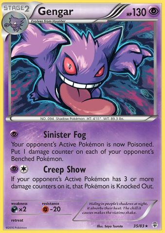 Gengar - 35/83 - Holo Rare - Reverse Holofoil