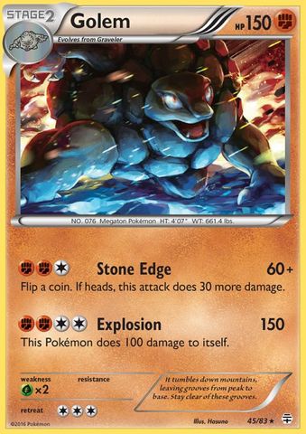 Golem - 45/83 - Holo Rare - Reverse Holofoil
