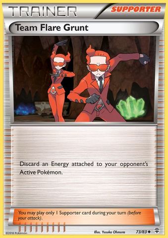 Team Flare Grunt - 73/83 - Uncommon - Reverse Holofoil