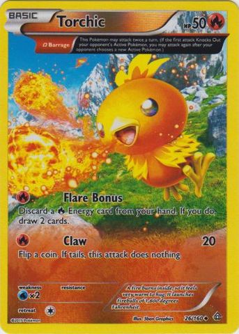 Torchic - 26/160 - Uncommon - Reverse Holo - (VLP)