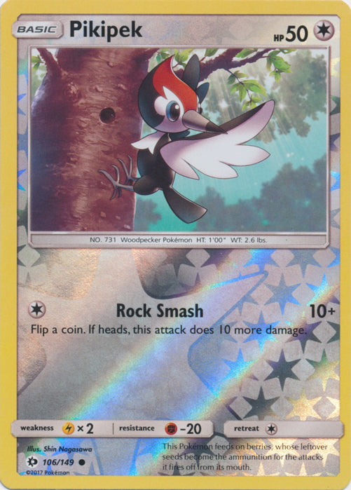 Pikipek - 106/149 - Common - Reverse Holofoil