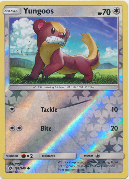 Yungoos - 109/149 - Common - Reverse Holofoil