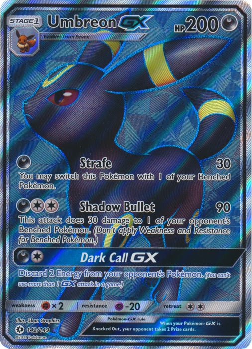 Umbreon GX (Full Art) - 142/149 - Ultra Rare