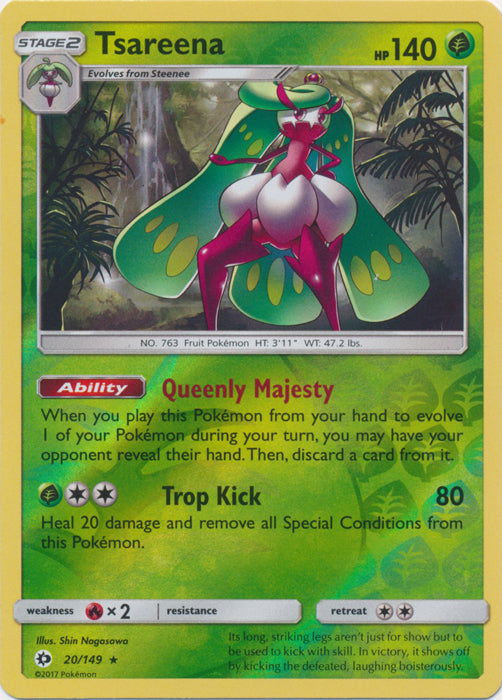 Tsareena - 20/149 - Holo Rare - Reverse Holofoil