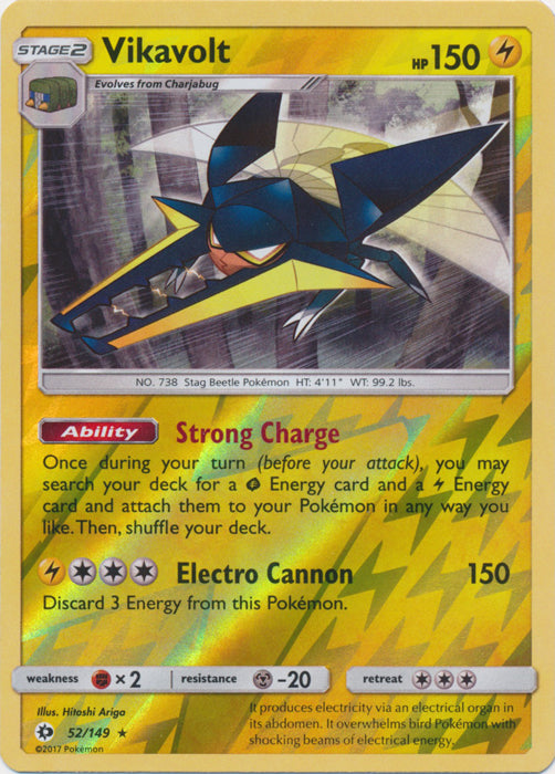 Vikavolt - 52/149 - Holo Rare - Reverse Holofoil