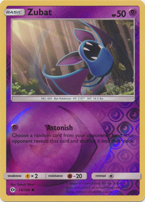 Zubat - 54/149 - Common - Reverse Holofoil