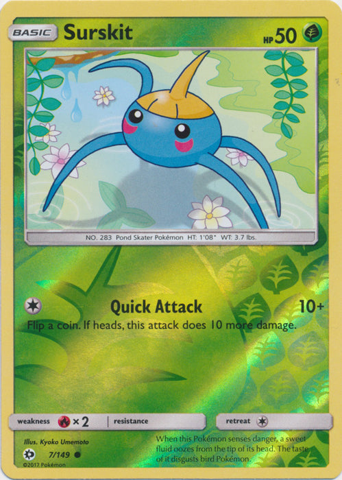 Surskit - 7/149 - Common - Reverse Holofoil