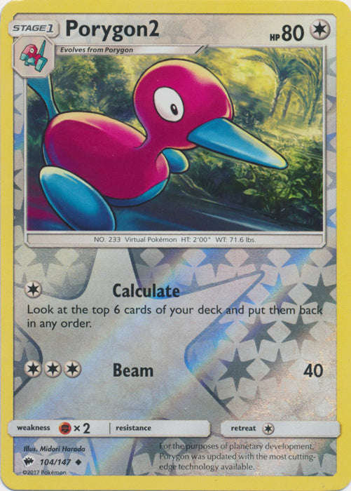 Porygon2 - 104/147 - Uncommon - Reverse Holofoil