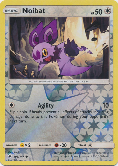 Noibat - 109/147 - Common - Reverse Holofoil
