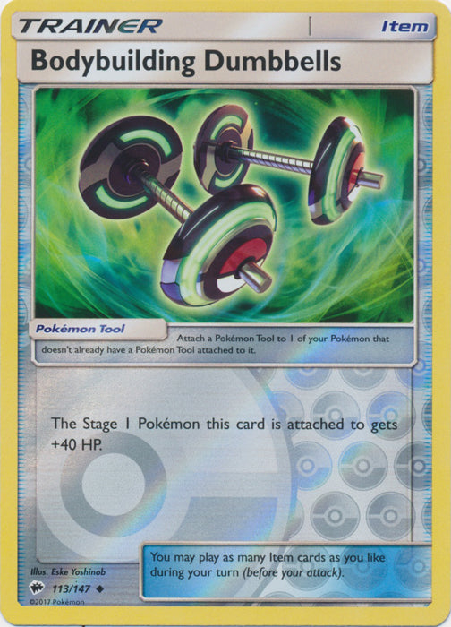 Bodybuilding Dumbbells - 113/147 - Uncommon - Reverse Holofoil