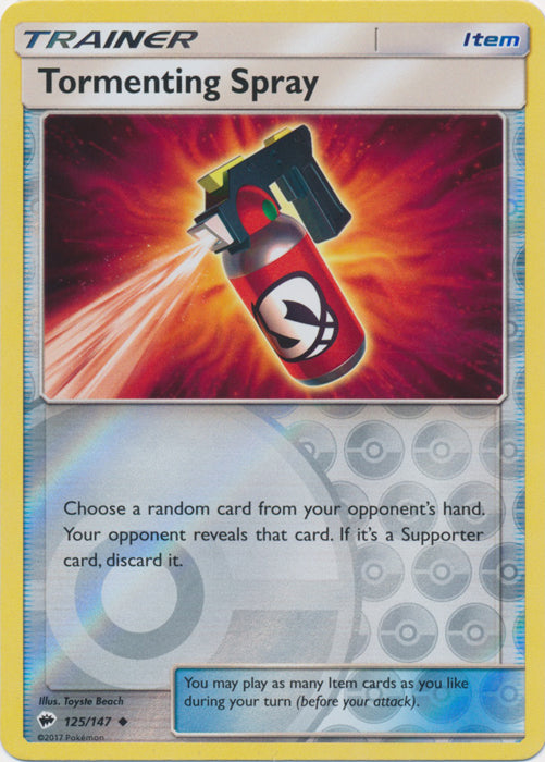Tormenting Spray - 125/147 - Uncommon - Reverse Holofoil
