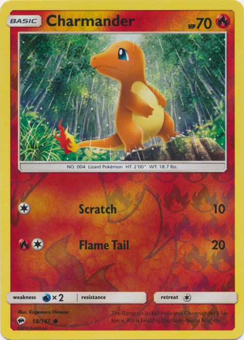 Charmander - 18/147 - Common - Reverse Holofoil