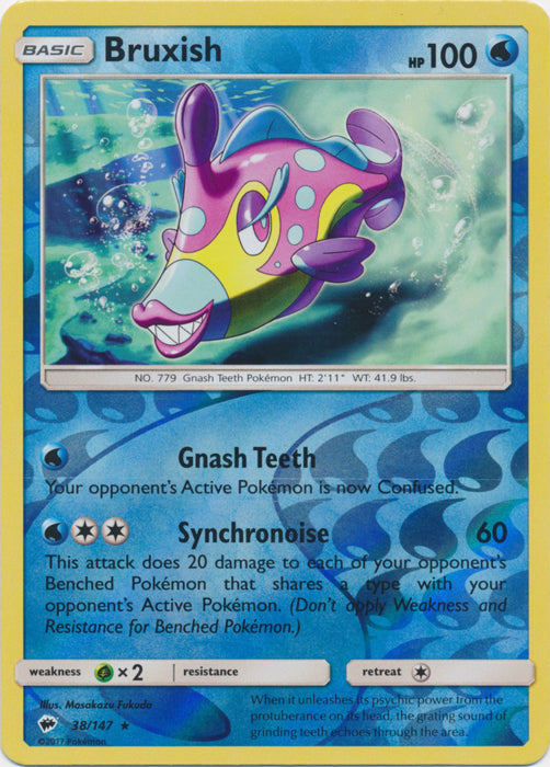 Bruxish - 38/147 - Rare - Reverse Holofoil