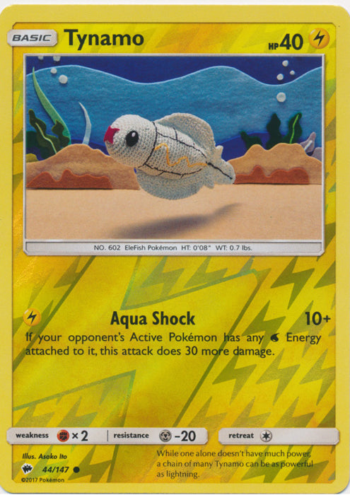 Tynamo - 44/147 - Common - Reverse Holofoil