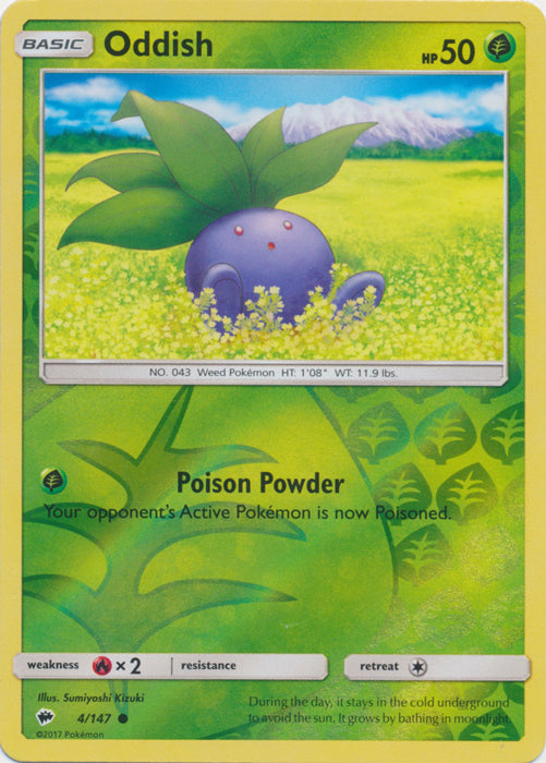 Oddish - 4/147 - Common - Reverse Holofoil