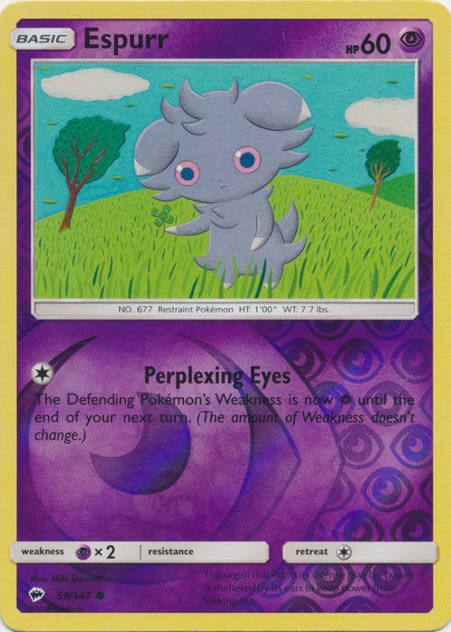 Espurr - 59/147 - Common - Reverse Holofoil