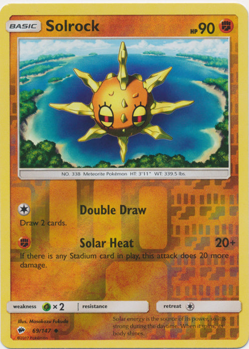 Solrock - 69/147 - Uncommon - Reverse Holofoil