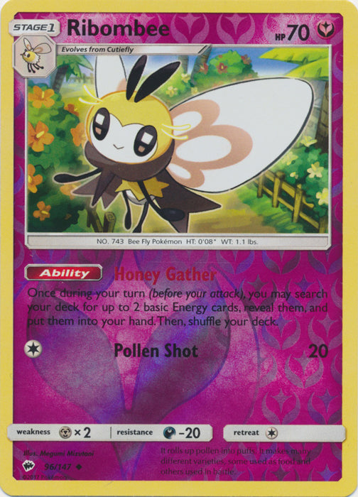 Ribombee - 96/147 - Uncommon - Reverse Holofoil
