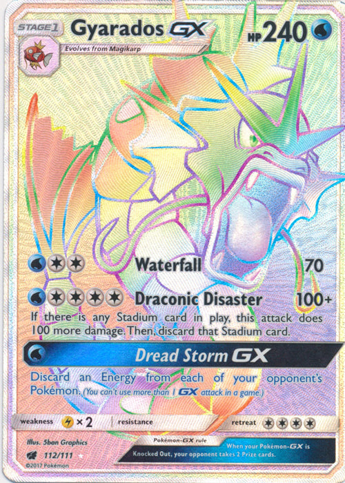 Gyarados GX (Secret) - 112/111 - Secret Rare
