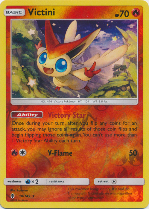 Victini - 10/145 - Holo Rare - Reverse Holofoil