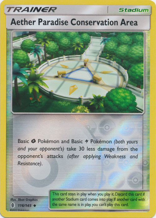 Aether Paradise Conservation Area - 116/145 - Uncommon - Reverse Holofoil