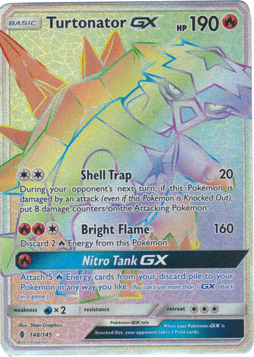 Turtonator GX (Secret) - 148/145 - Secret Rare
