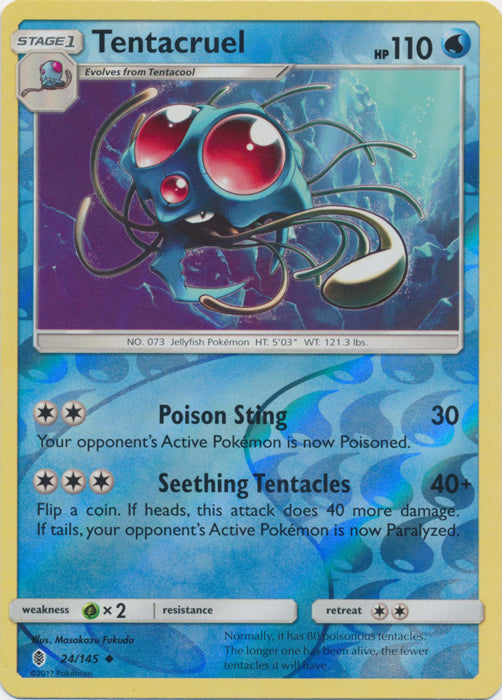 Tentacruel - 24/145 - Uncommon - Reverse Holofoil