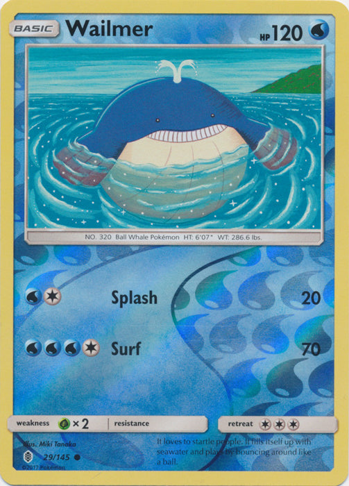 Wailmer - 29/145 - Common - Reverse Holofoil