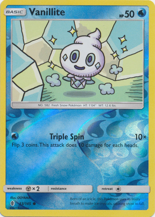 Vanillite - 33/145 - Common - Reverse Holofoil