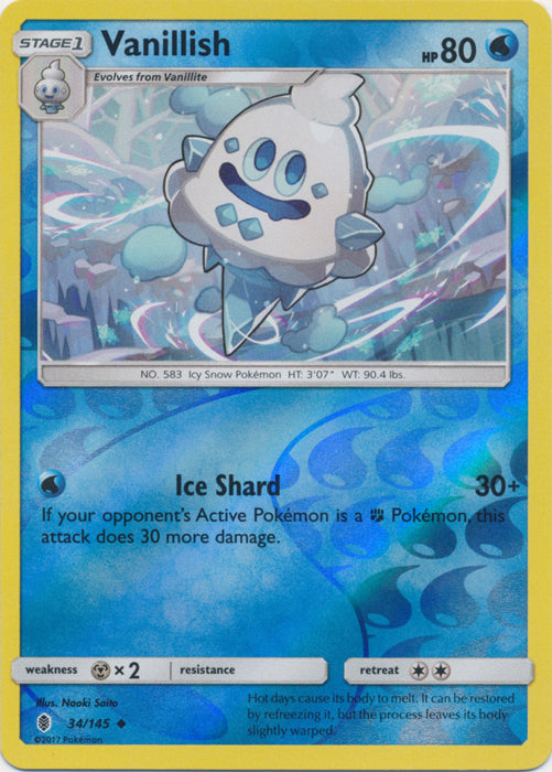 Vanillish - 34/145 - Uncommon - Reverse Holofoil