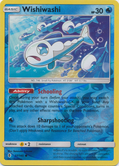 Wishiwashi - 37/145 - Common - Reverse Holofoil