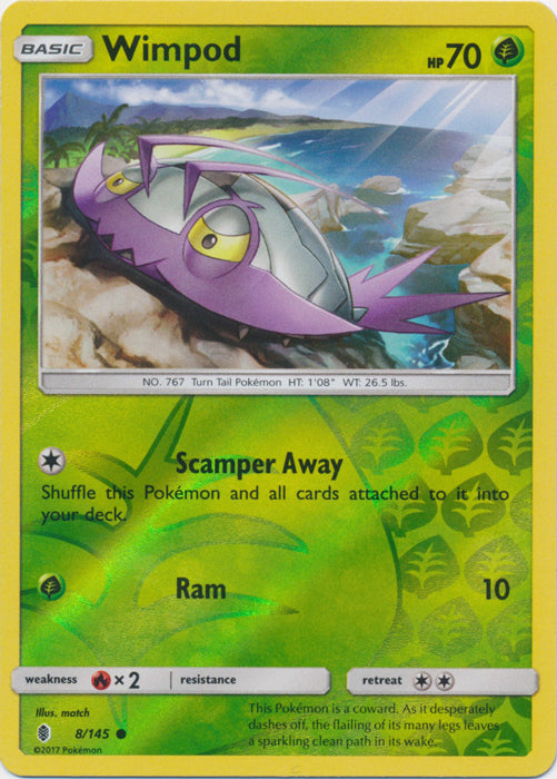 Wimpod - 8/145 - Common - Reverse Holofoil
