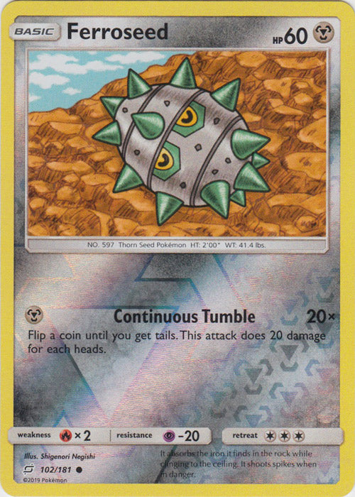 Ferroseed - 102/181 - Common - Reverse Holofoil