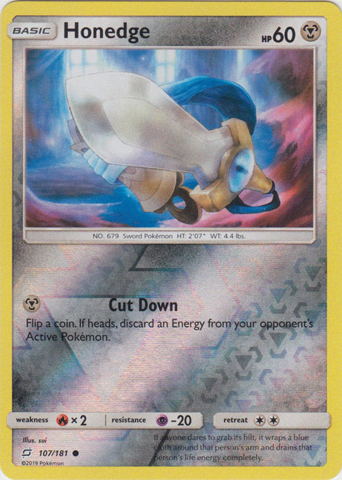 Honedge - 107/181 - Common - Reverse Holofoil