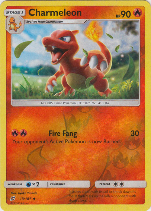Charmeleon - 13/181 - Uncommon - Reverse Holofoil