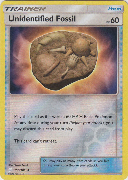 Unidentified Fossil - 155/181 - Uncommon - Reverse Holofoil