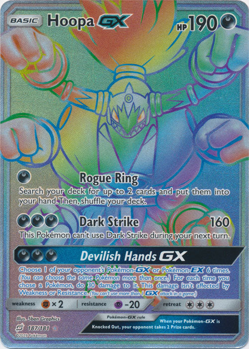 Hoopa GX (Secret) - 187/181 - Secret Rare