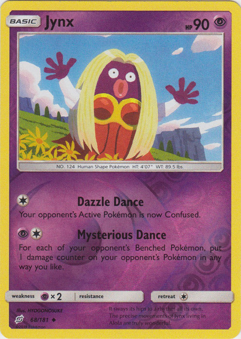 Jynx - 68/181 - Uncommon - Reverse Holofoil