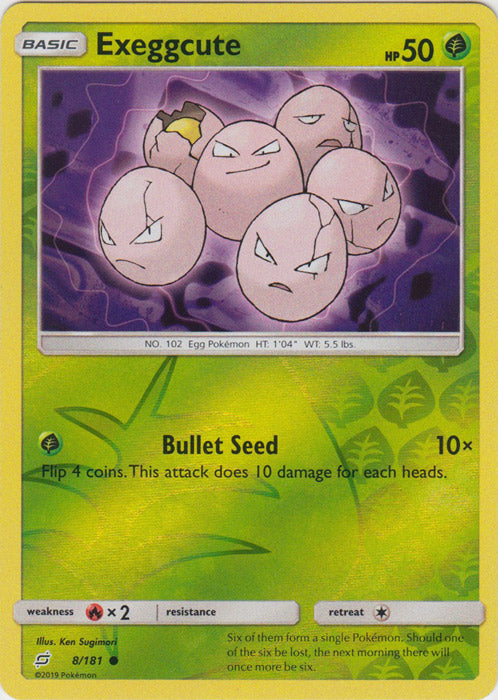 Exeggcute - 8/181 - Common - Reverse Holofoil