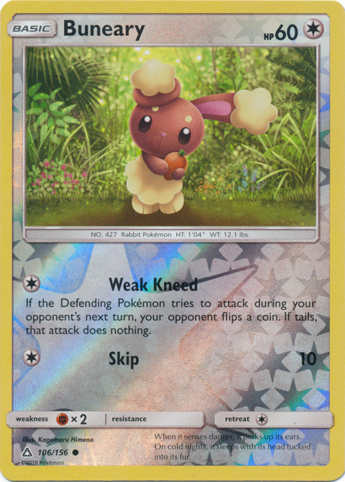 Buneary - 106/156 - Common - Reverse Holofoil