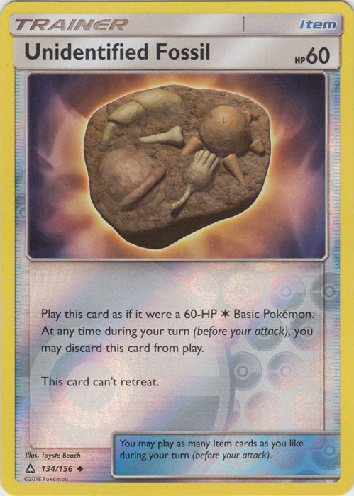 Unidentified Fossil - 134/156 - Uncommon - Reverse Holofoil