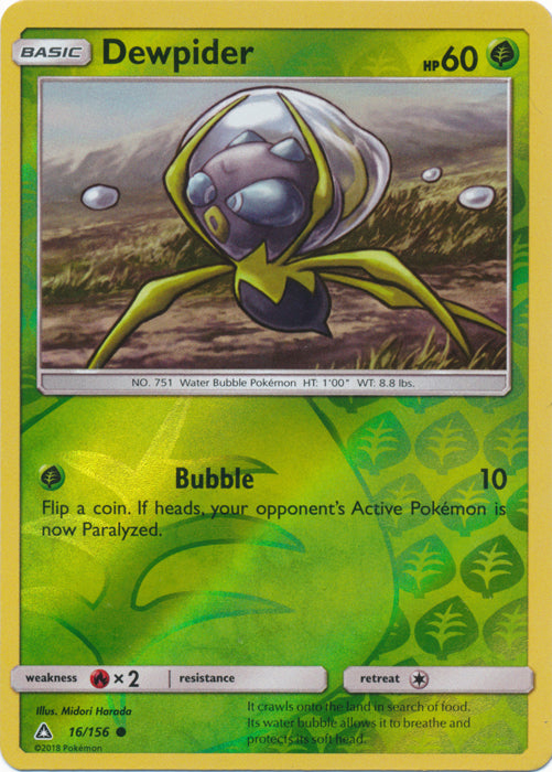 Dewpider - 16/156 - Common - Reverse Holofoil