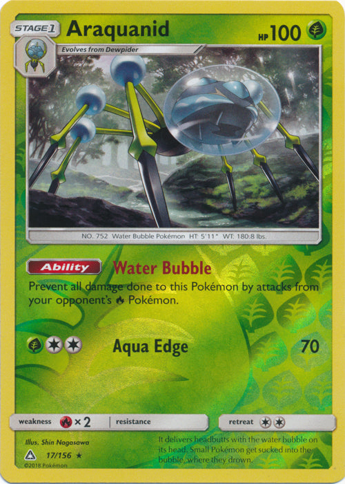 Araquanid - 17/156 - Rare - Reverse Holofoil