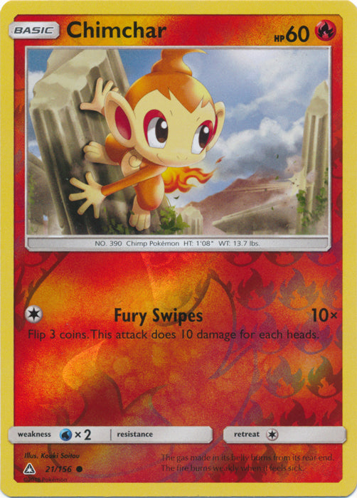 Chimchar - 21/156 - Common - Reverse Holofoil
