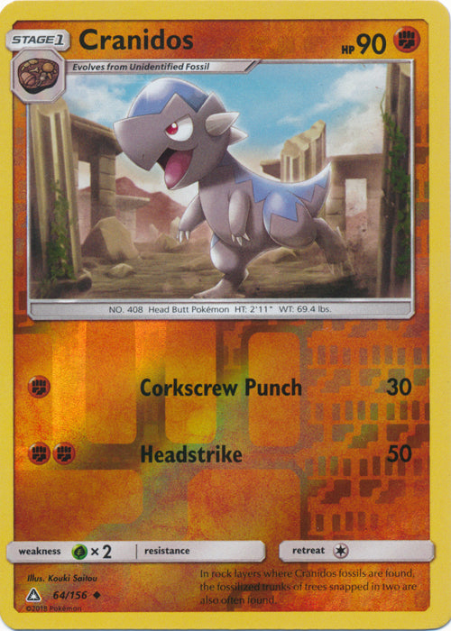 Cranidos - 64/156 - Uncommon - Reverse Holofoil