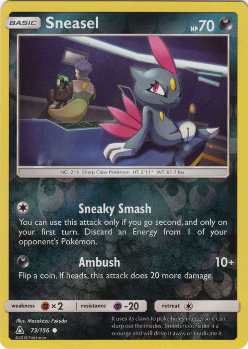 Sneasel - 73/156 - Common - Reverse Holofoil